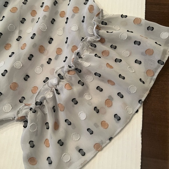 CURRENT AIR LOS ANGELES SHEER  V NECK  TOP. SIZE SMALL WITH ATTACHED CAMISOLE - Picture 10 of 11